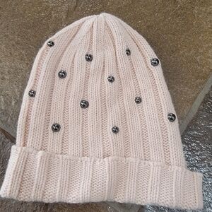 Banana Republic Light Pink Studded Beanie